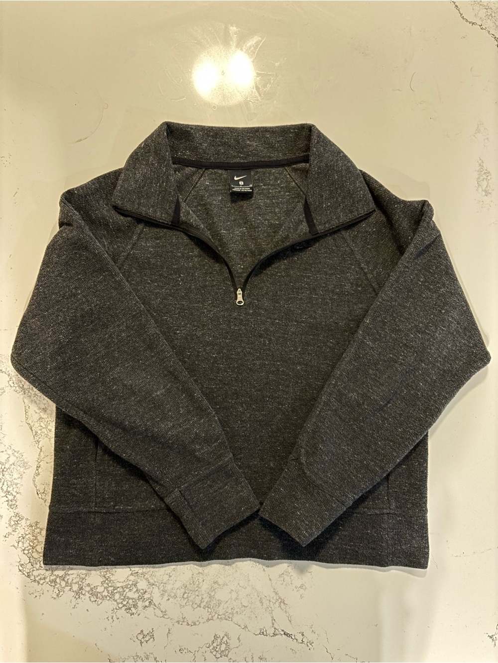 Nike Women’s Dark Charcoal Half-Zip Pullover Sweater